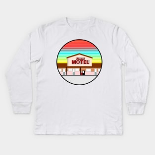 SCHITT'S CREEK ROSEBUD MOTEL Kids Long Sleeve T-Shirt